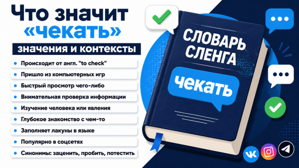 Что значит «чекнуть» и почему дети постоянно это говорят: разбираемся в сленге Что значит «чекнуть» и почему дети постоянно это говорят: разбираемся в сленге